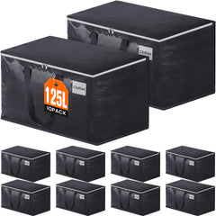 Fabspace sac pliable 125 L face avant montrant la capacité et le rangement