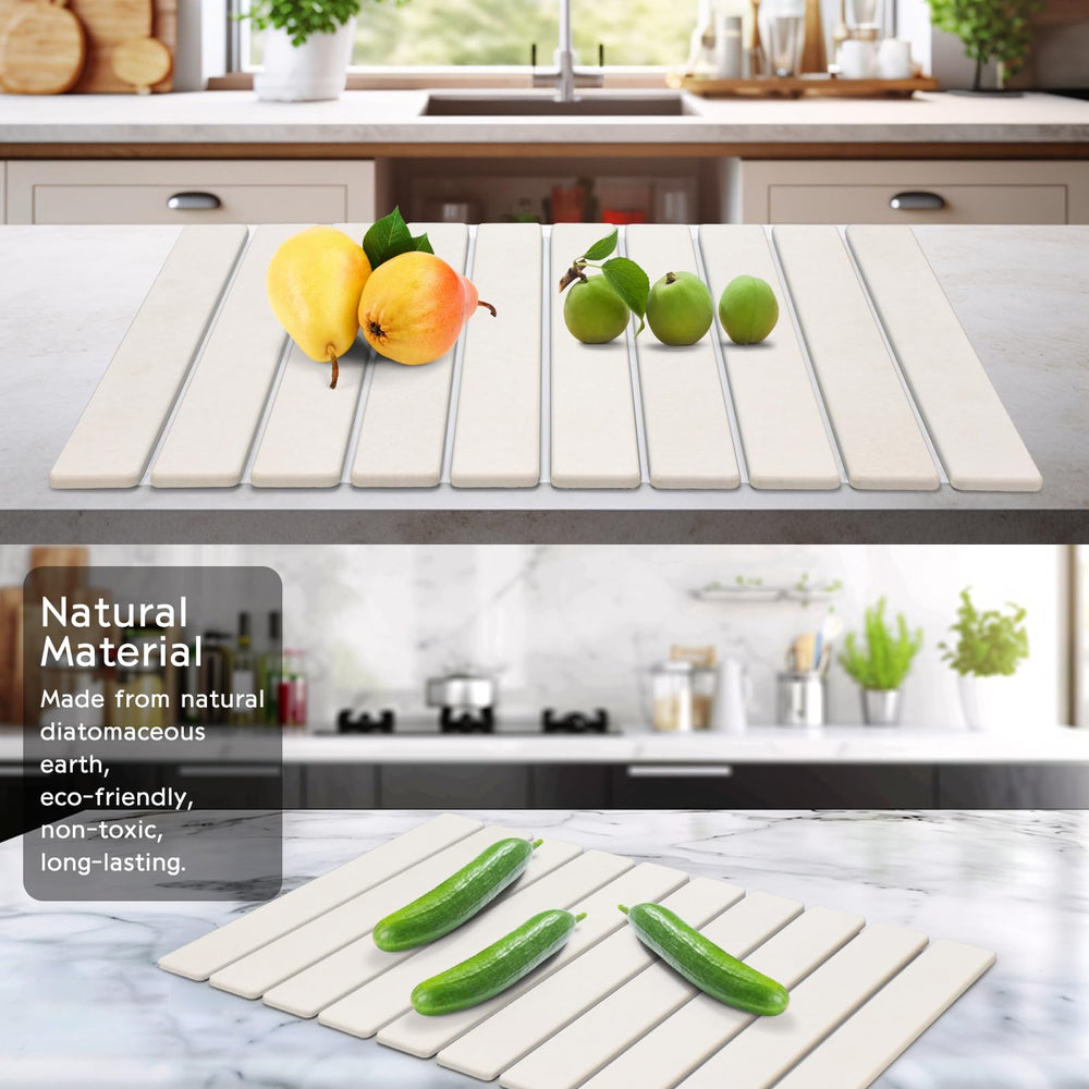 FADSKKJ tapis à côté d'assiettes pour visualiser la taille réelle