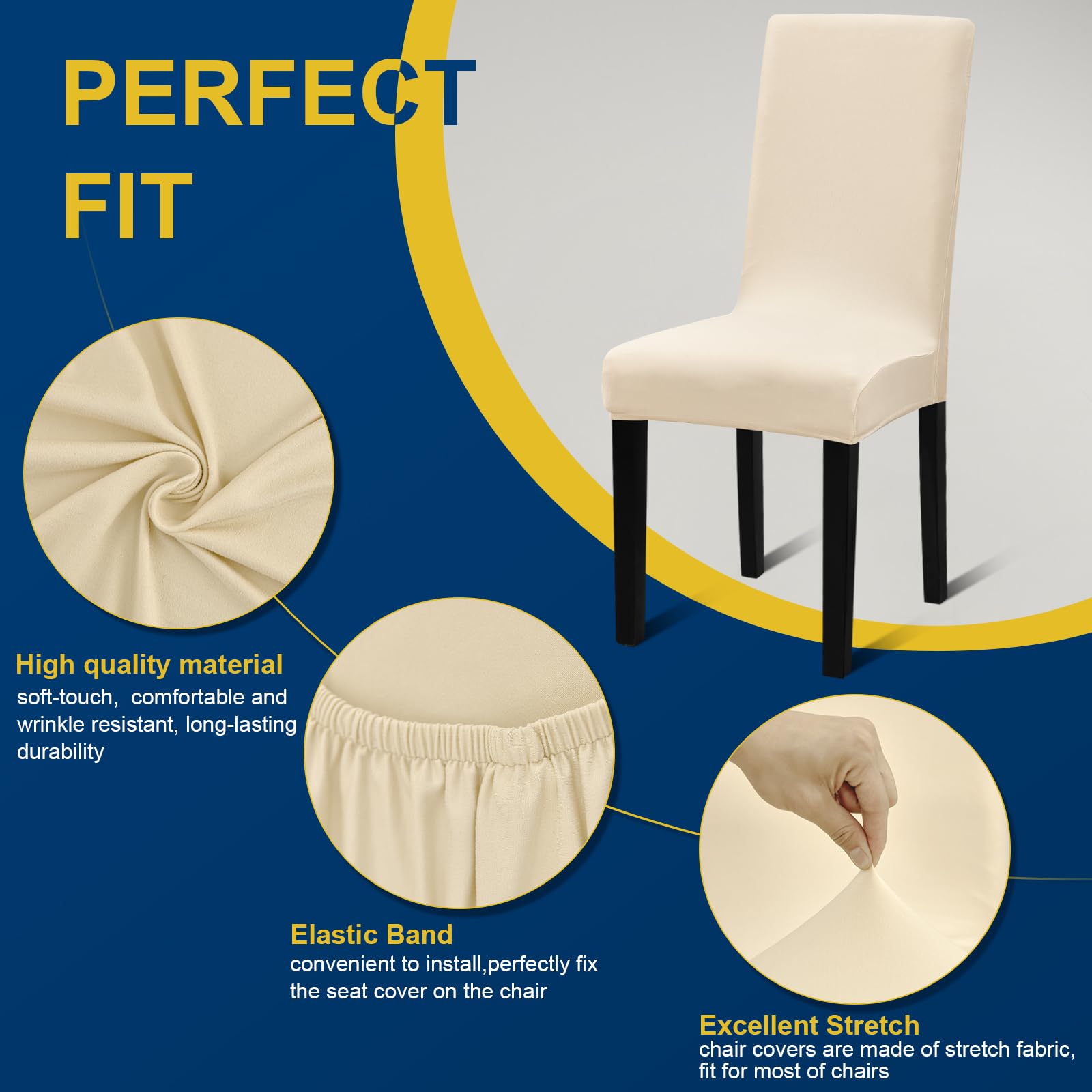 Fafua housses posées sur une table dressée pour banquet montrant aspect uniforme