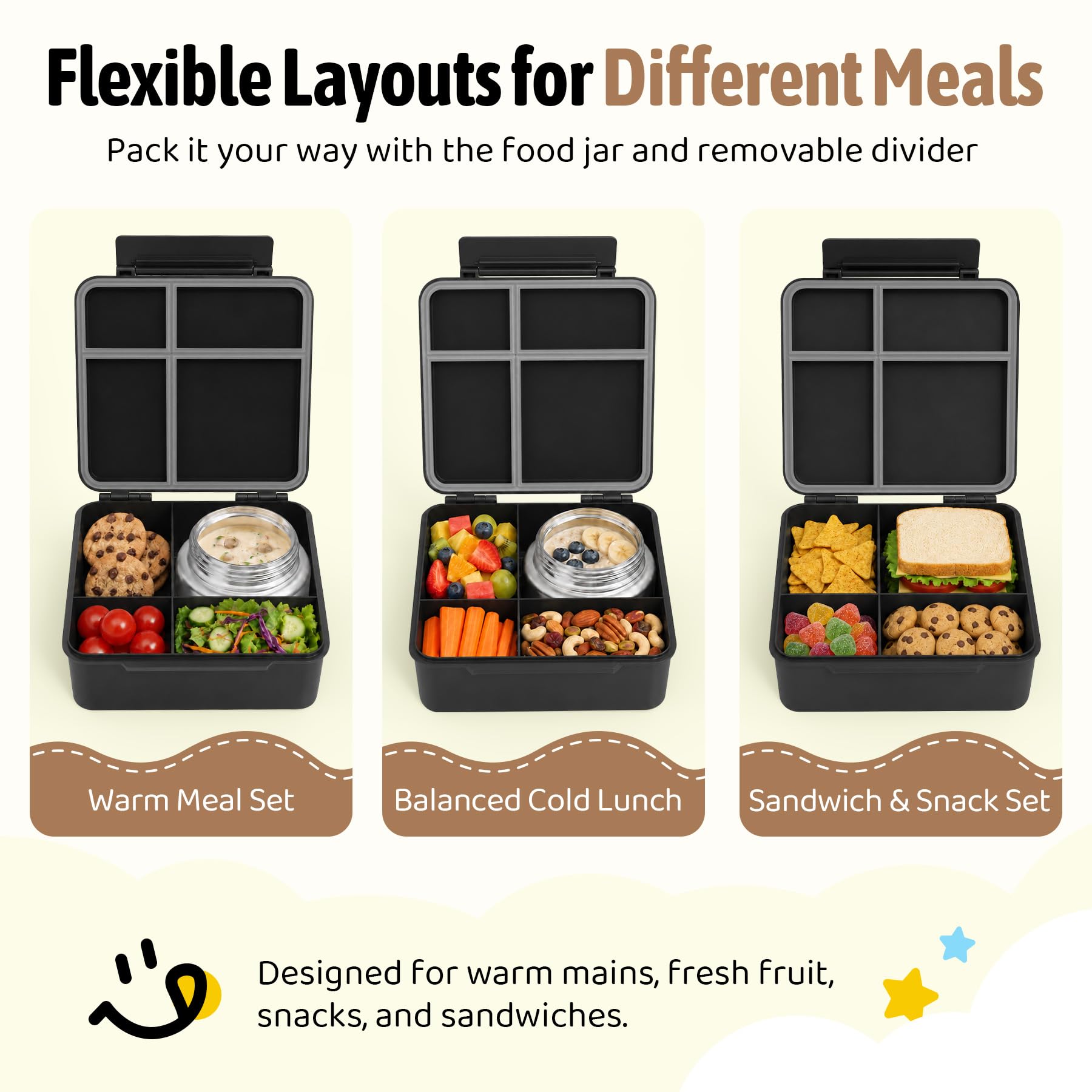 FAJSL détail du diviseur ajustable pour séparer aliments efficacement