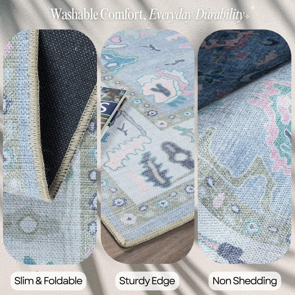 Fame Rugs comparaison d'échelle montrant couverture pour grand espace