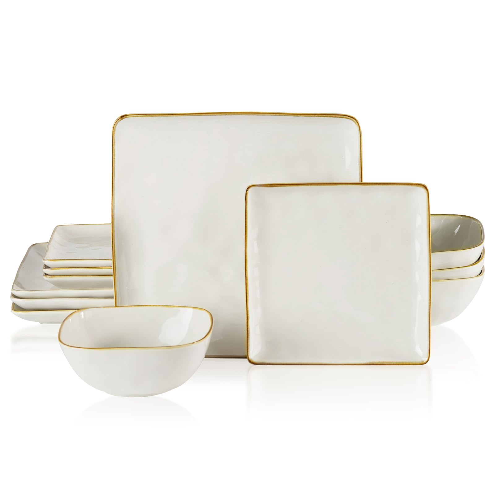 famiware assiette carrée vue de face montrant élégance et robustesse