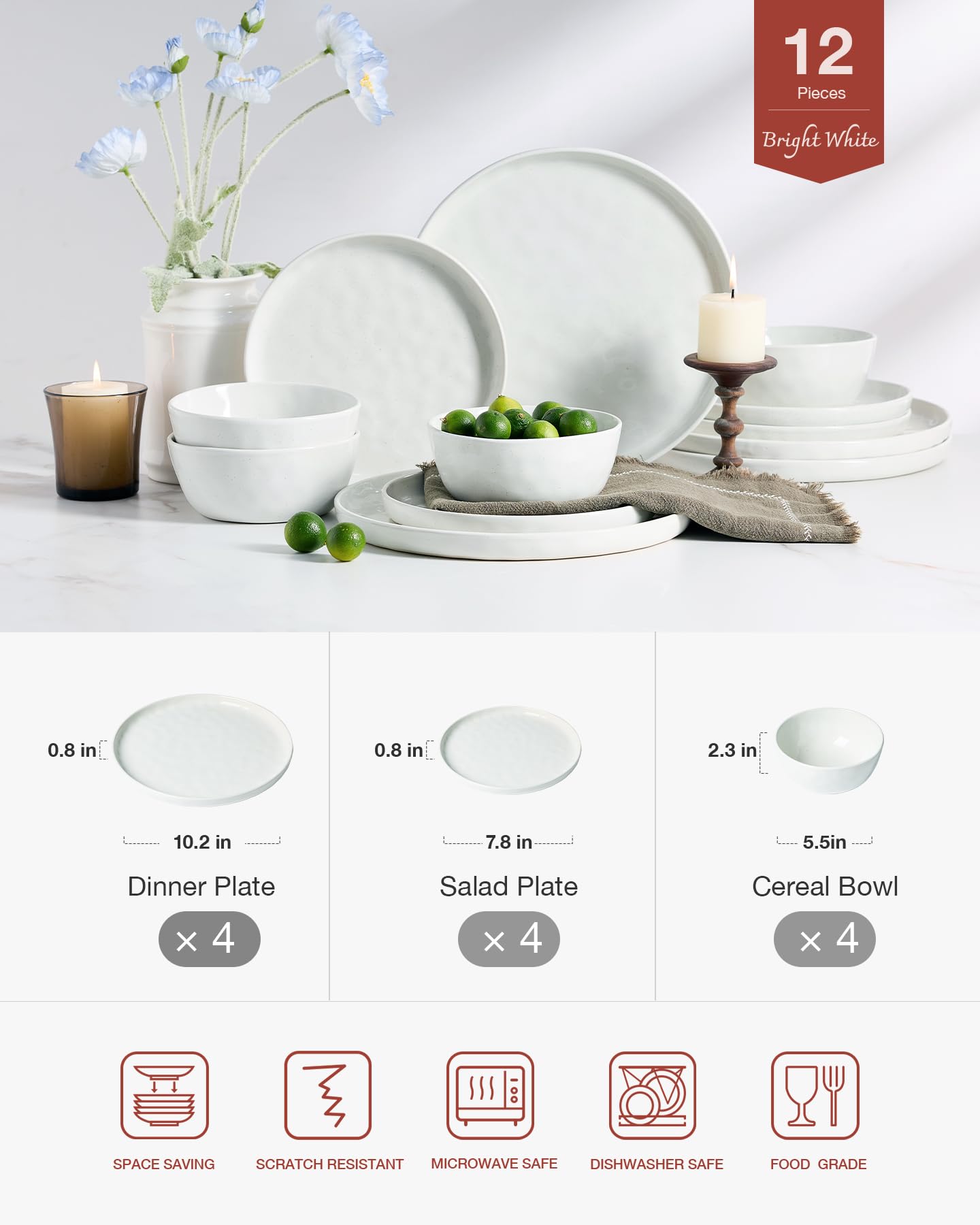 famiware gros plan assiette 26 cm montrant résistance aux rayures