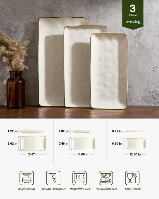famiware plateau moyen vanille pratique pour entrées et accompagnements