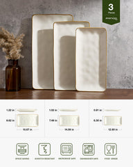 famiware plateau moyen vanille pratique pour entrées et accompagnements