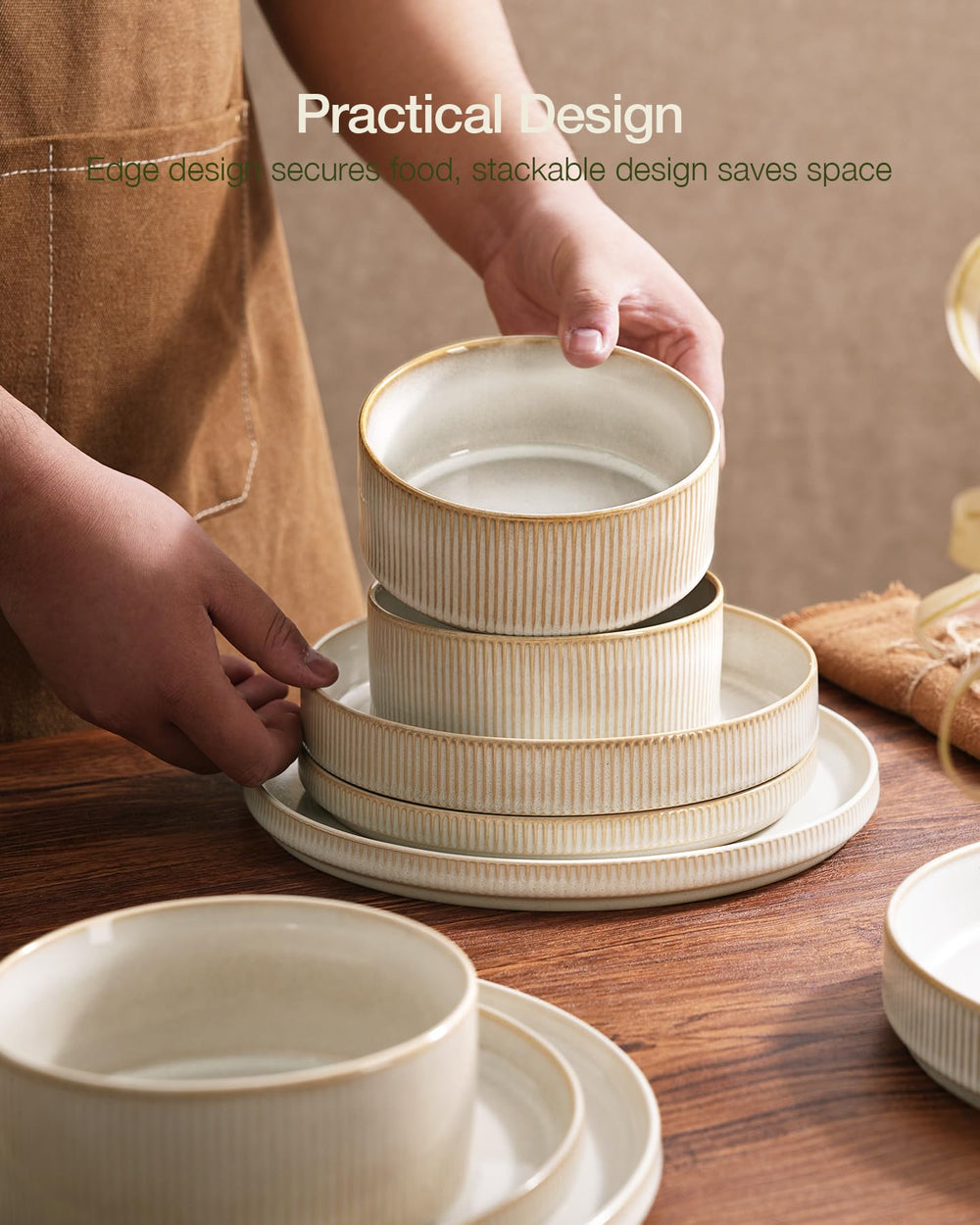 Famiware assiette à salade dressée pour table, idéale pour présentations