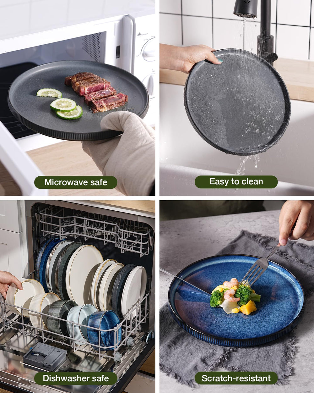 famiware comparaison taille montrant proportions des assiettes et bols