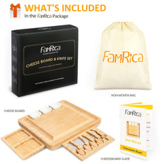 FamRica couteaux en inox rangés apportant organisation et service rapide