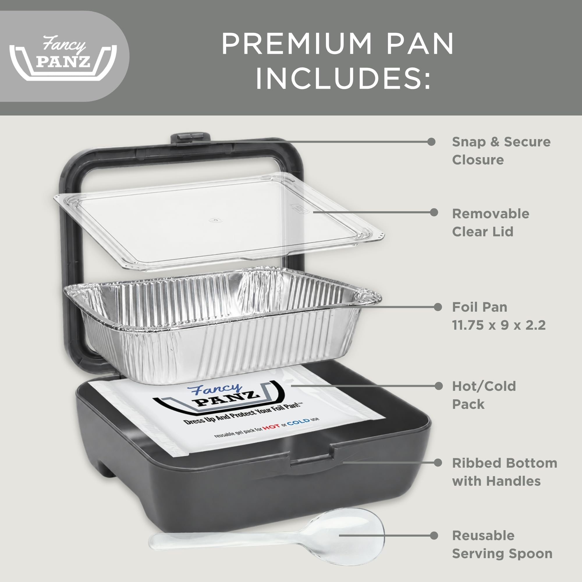 Fancy Panz avec gel pack réutilisable pour conserver la température