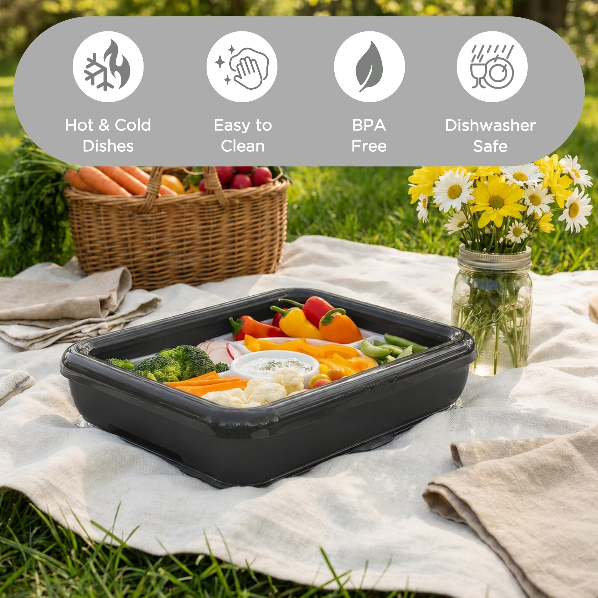 Fancy Panz présenté avec le plat en aluminium demi‑format inclus