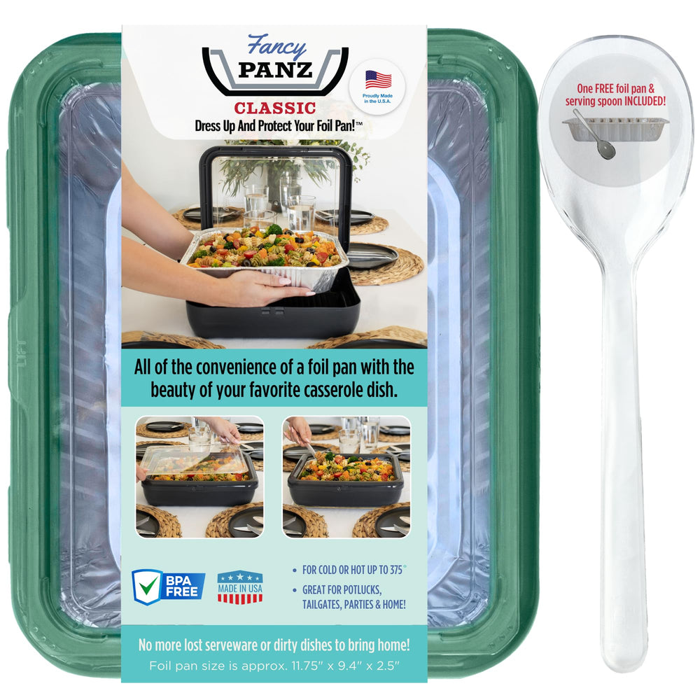 Fancy Panz face avant vert montrant une présentation soignée et transport facile