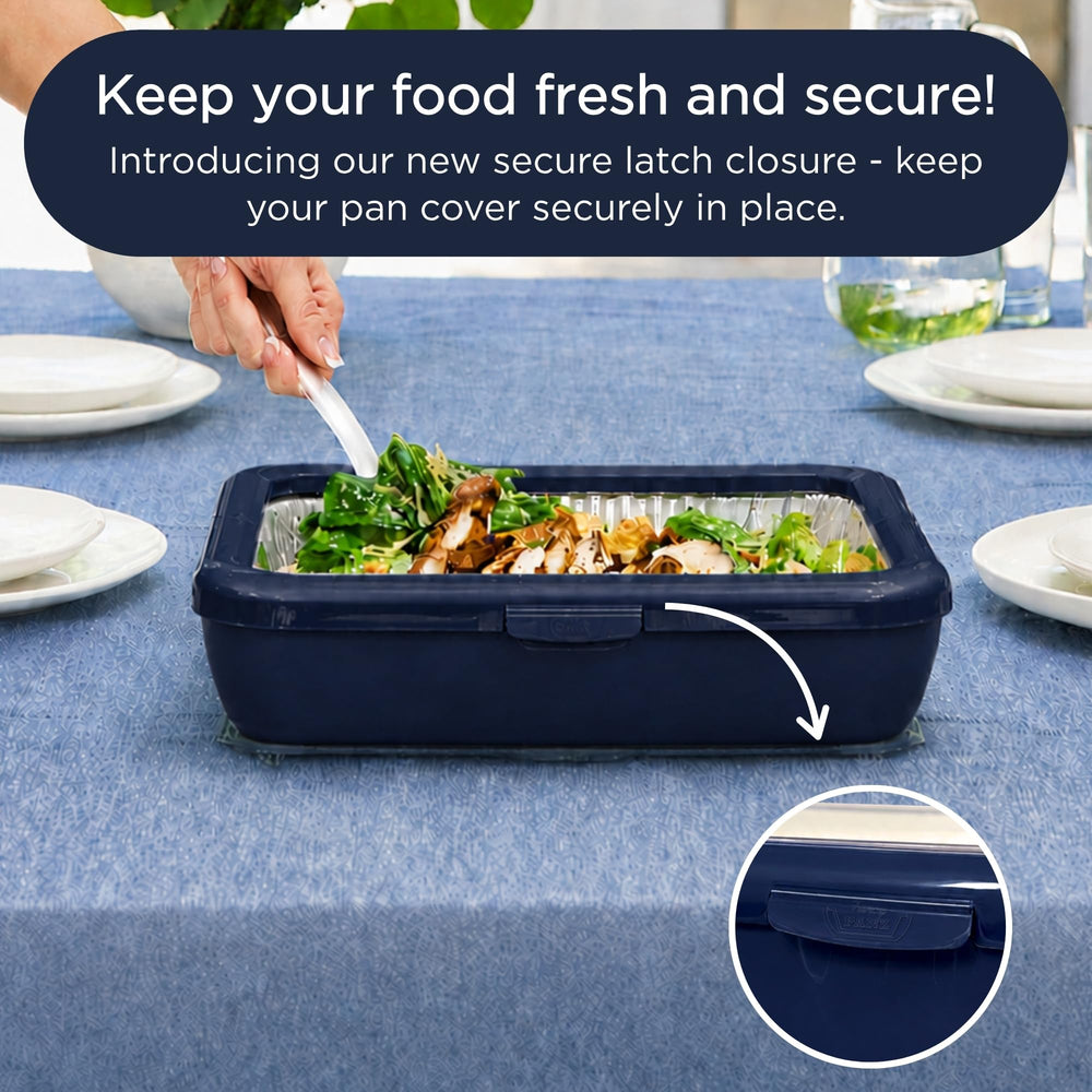 Fancy Panz montrant le couvercle transparent protégeant le plat
