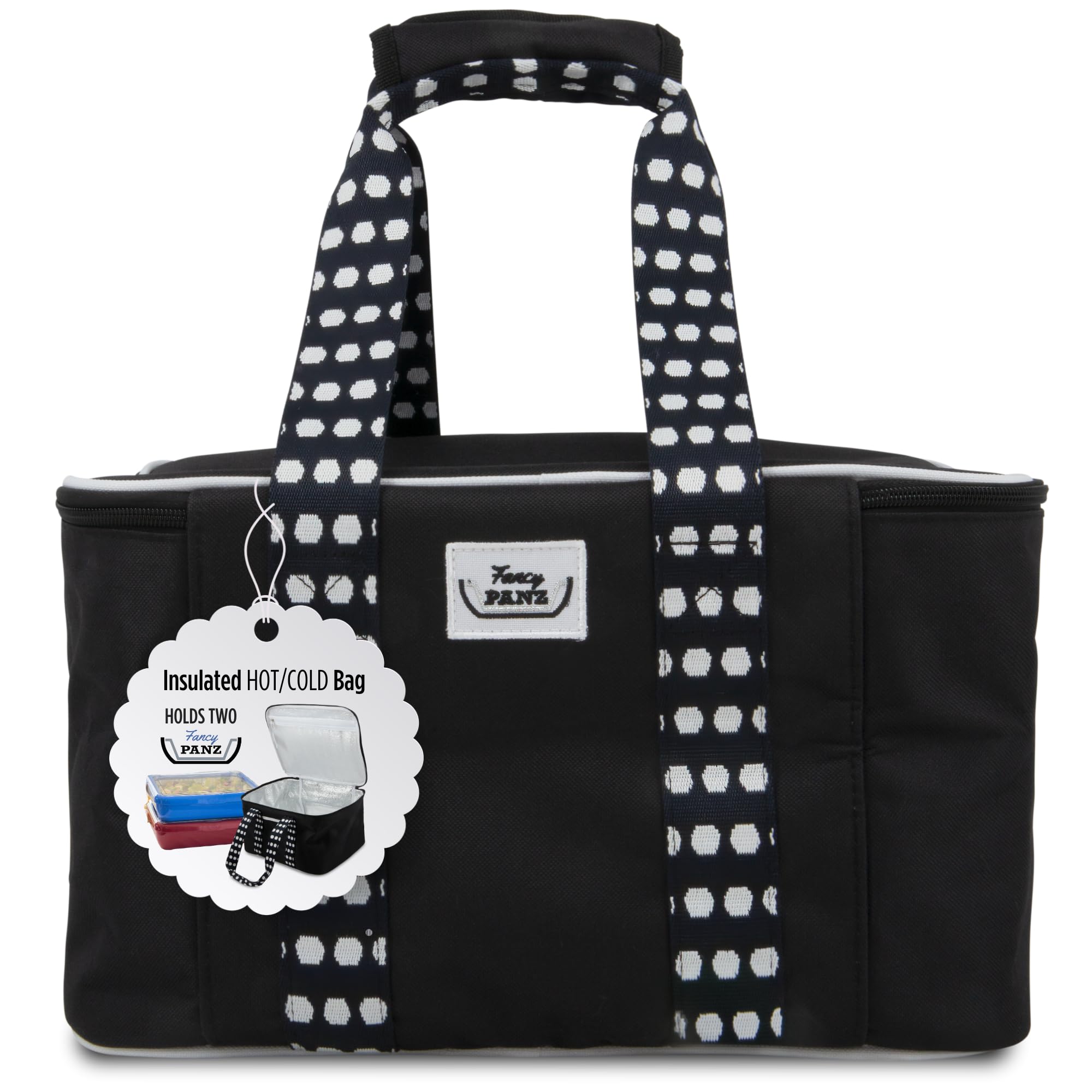 Fancy Panz sac isotherme noir vue avant pour transport soigné