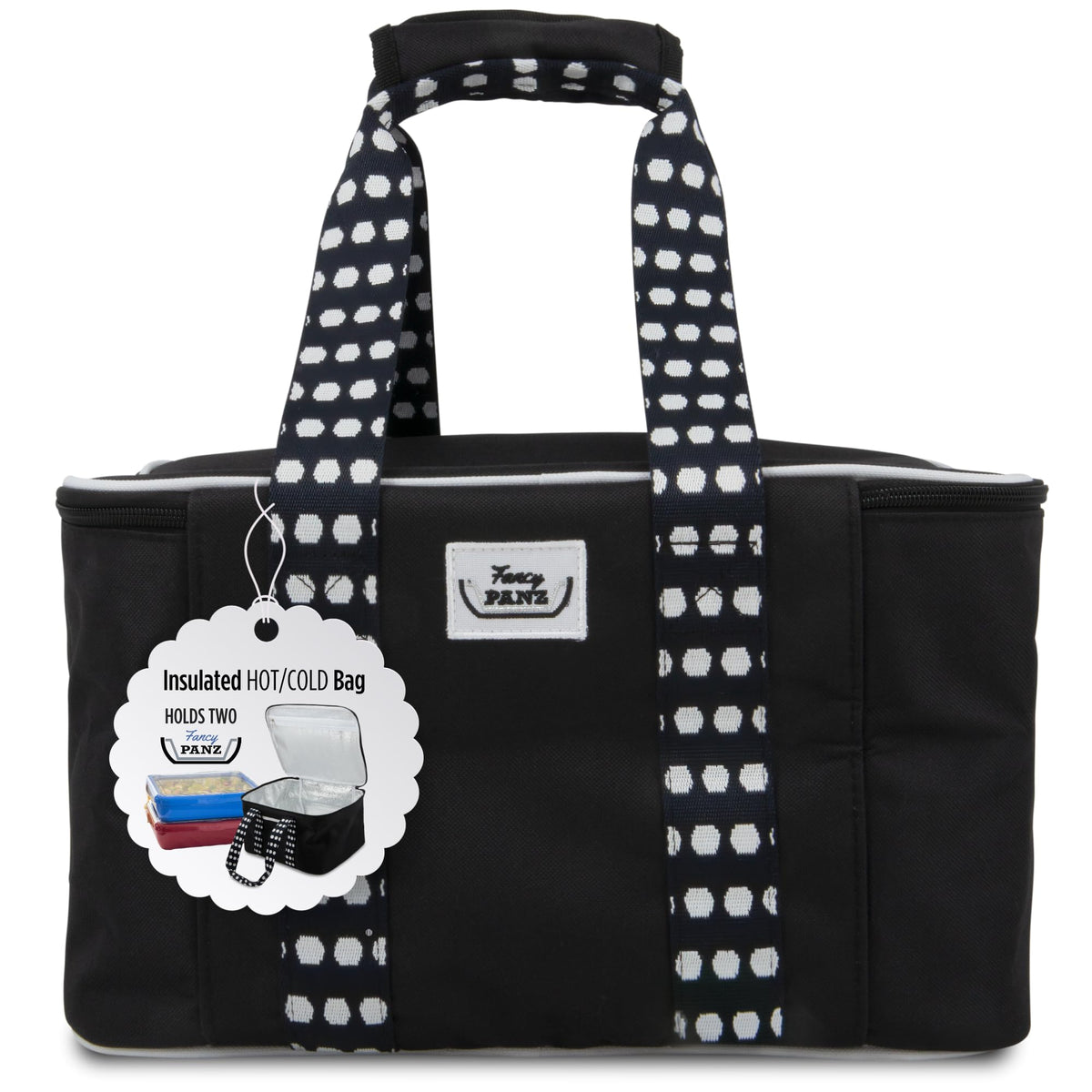 Fancy Panz sac isotherme noir vue avant pour transport soigné