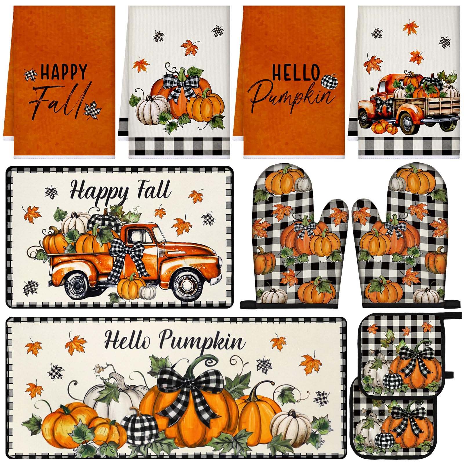 Fanfanwin vue d'ensemble du coffret automne, design citrouille chaleureux