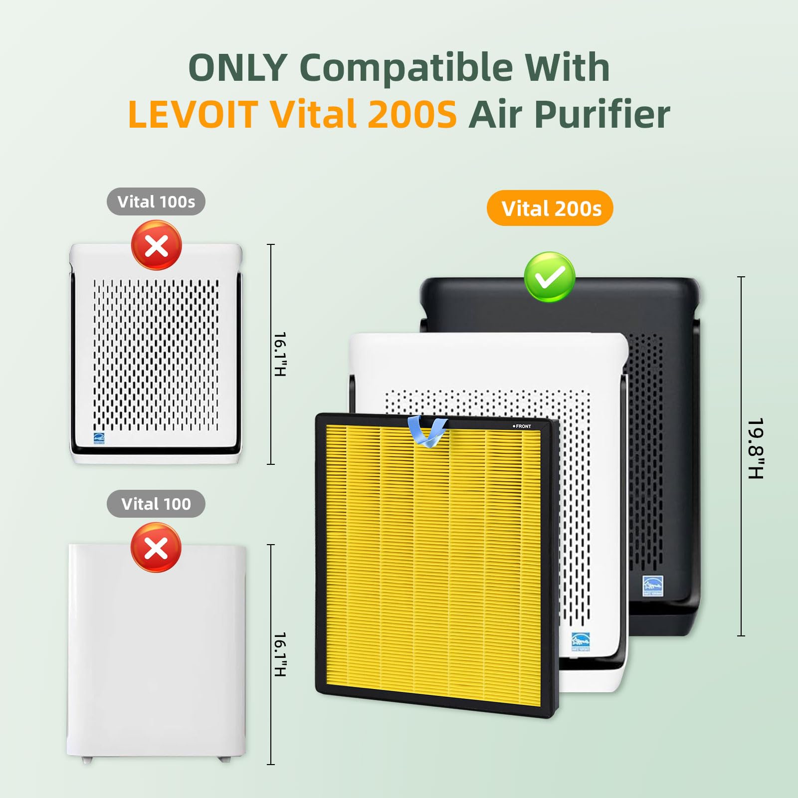 Fanulter coupe transversale du filtre Vital 200S révélant couches pour purification efficace