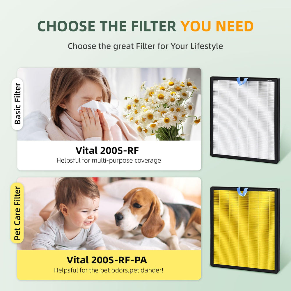 Fanulter pack de deux filtres Vital 200S prêt à remplacer pour entretien continu