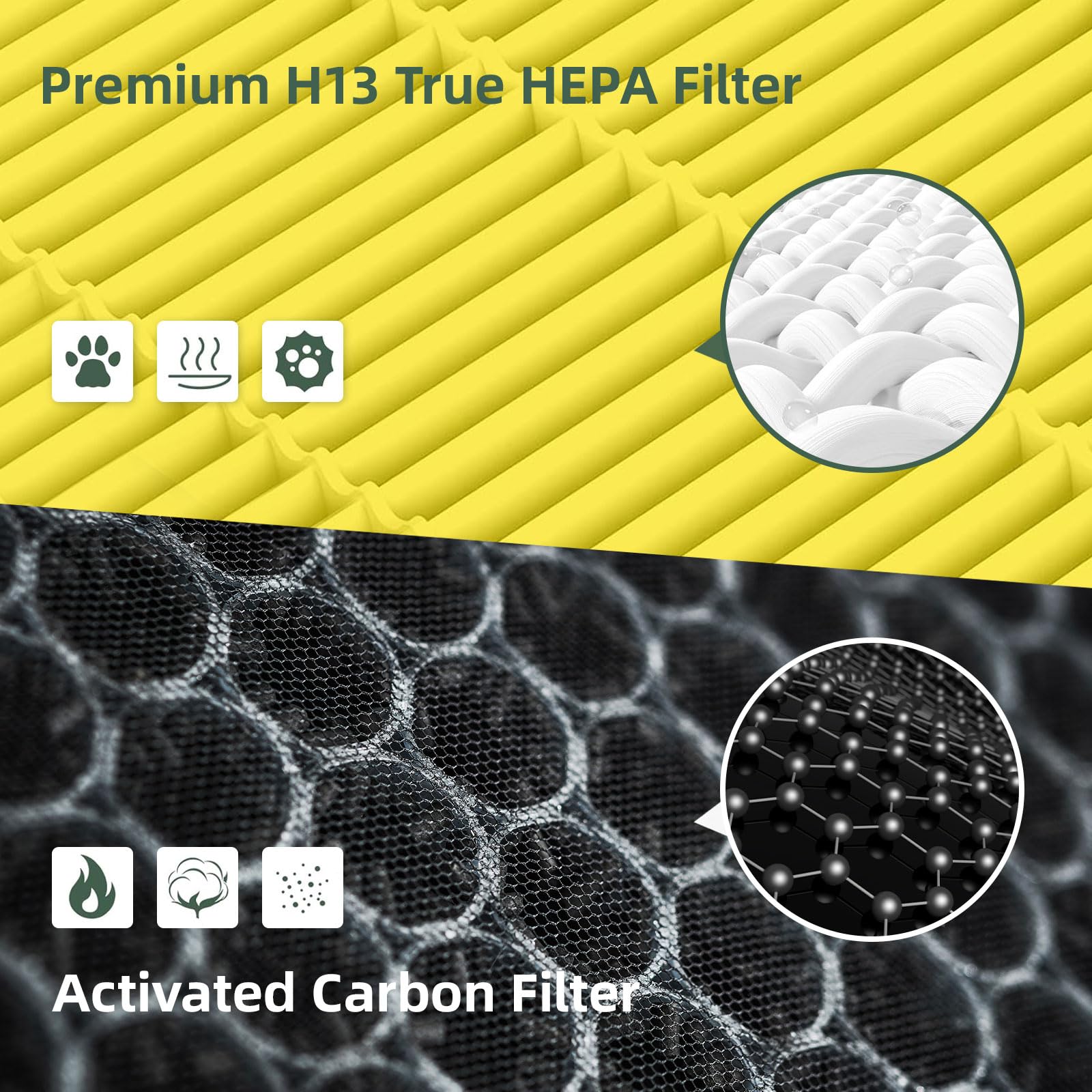 Fanulter filtre Vital 200S inséré dans purificateur LEVOIT montrant installation facile
