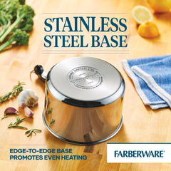 Farberware coupe de la base montrant noyau aluminium pour diffusion