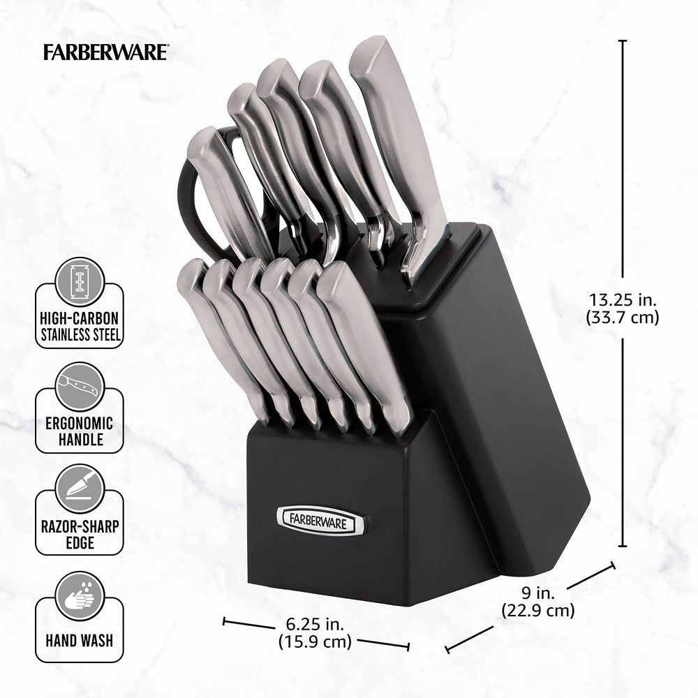Farberware intérieur du bloc avec affûteurs céramique pour entretien automatique