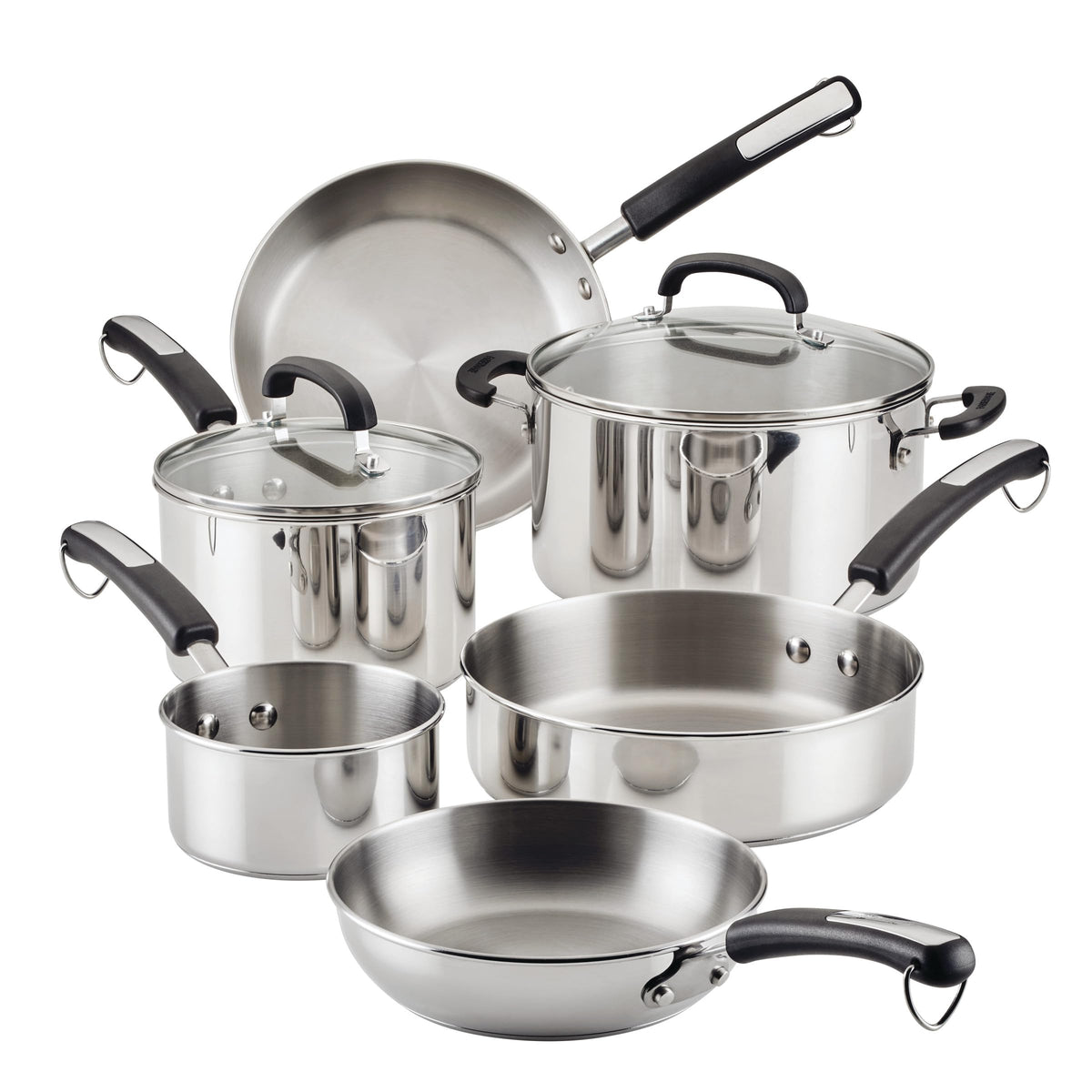 Farberware Brilliance vue avant de l'ensemble brillant et durable