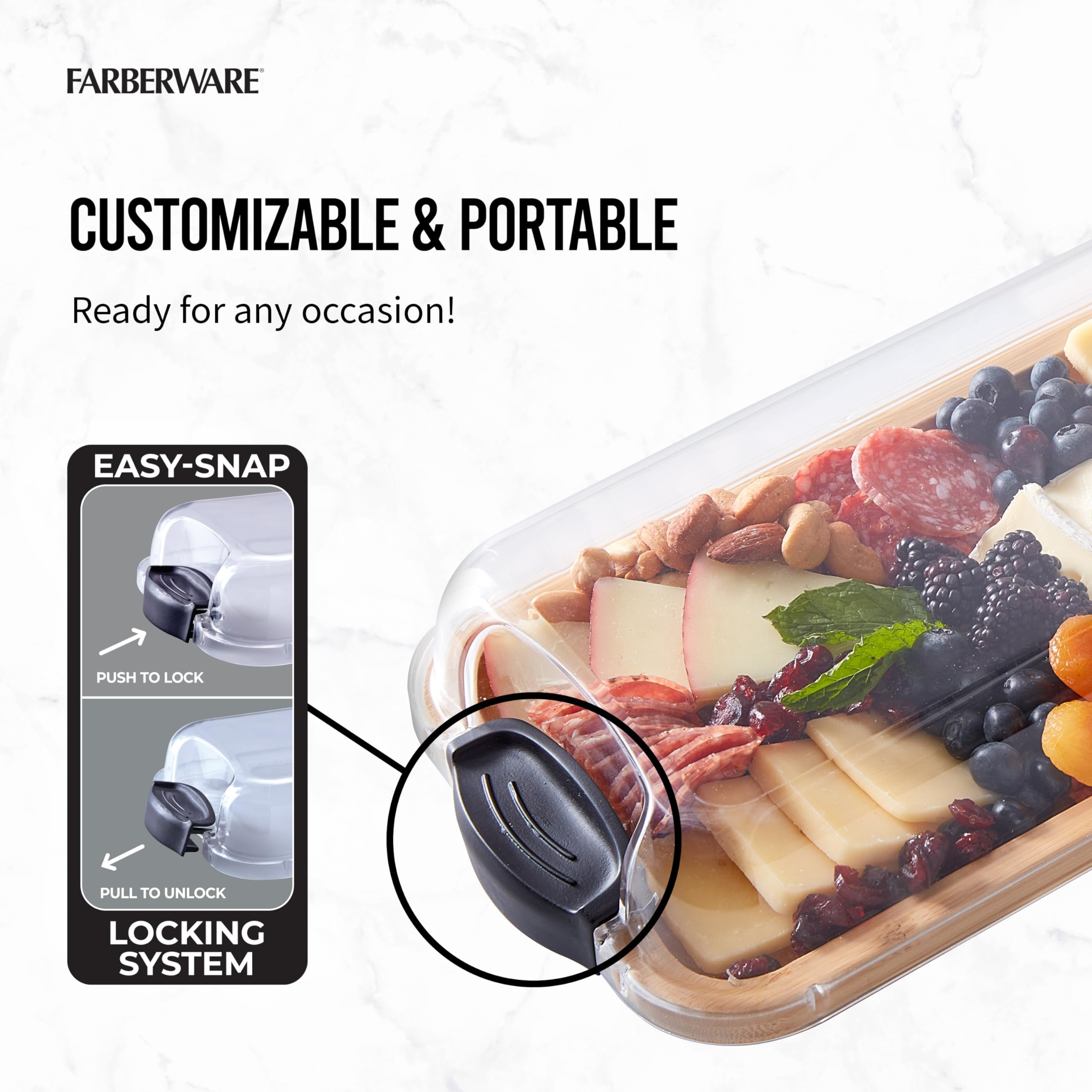Farberware planche glissée dans un sac de pique‑nique prête à transporter
