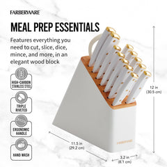 Farberware ciseaux de cuisine en usage, polyvalence pour ouvrir et découper