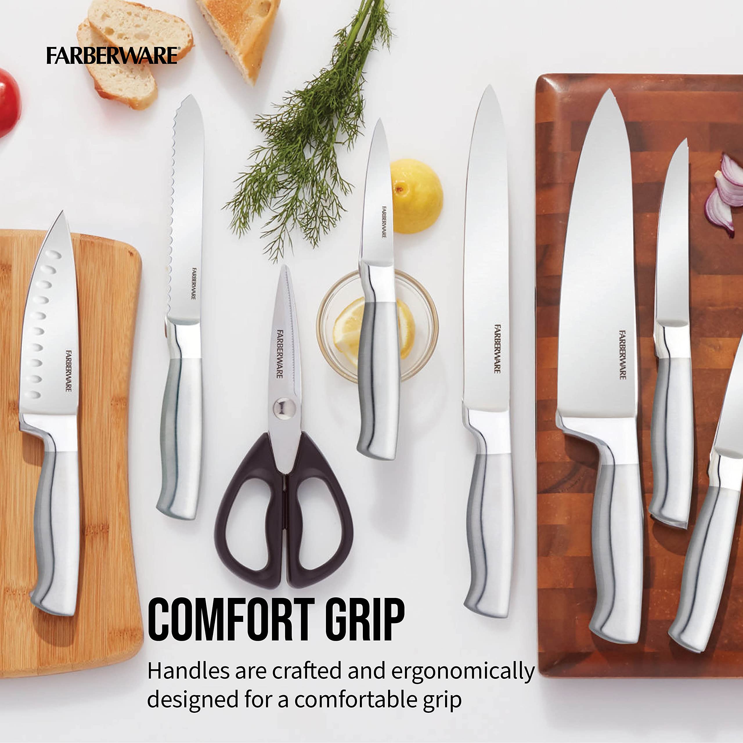 Farberware ciseaux multifonction détaillés pour découpe pratique