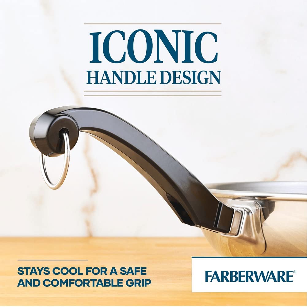 Farberware poêle antiadhésive en usage pour saisir sans coller