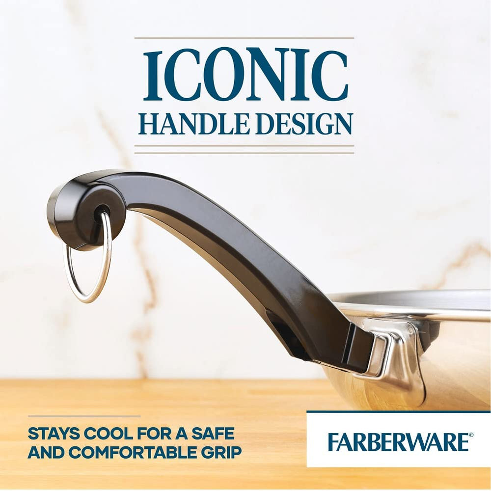 Farberware poêle antiadhésive en usage pour saisir sans coller