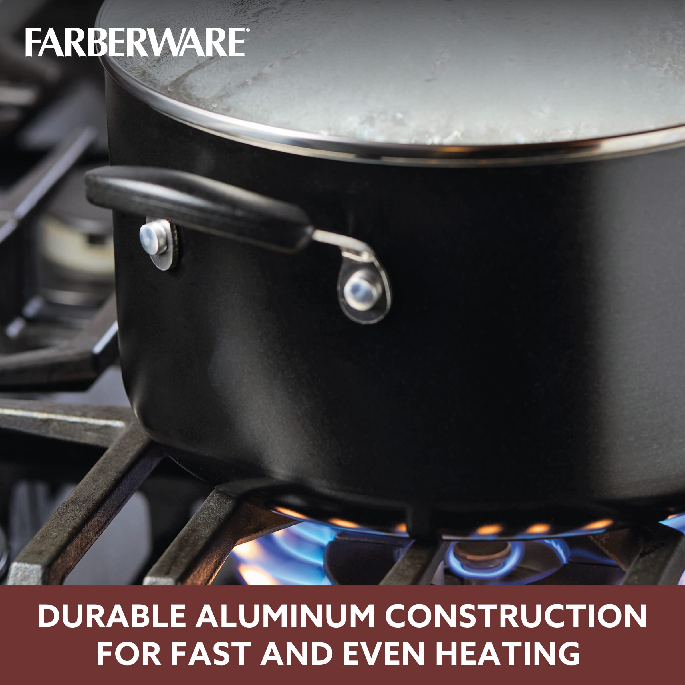 Farberware faitout à l'échelle pour montrer capacité 6 quart, utile pour grandes portions