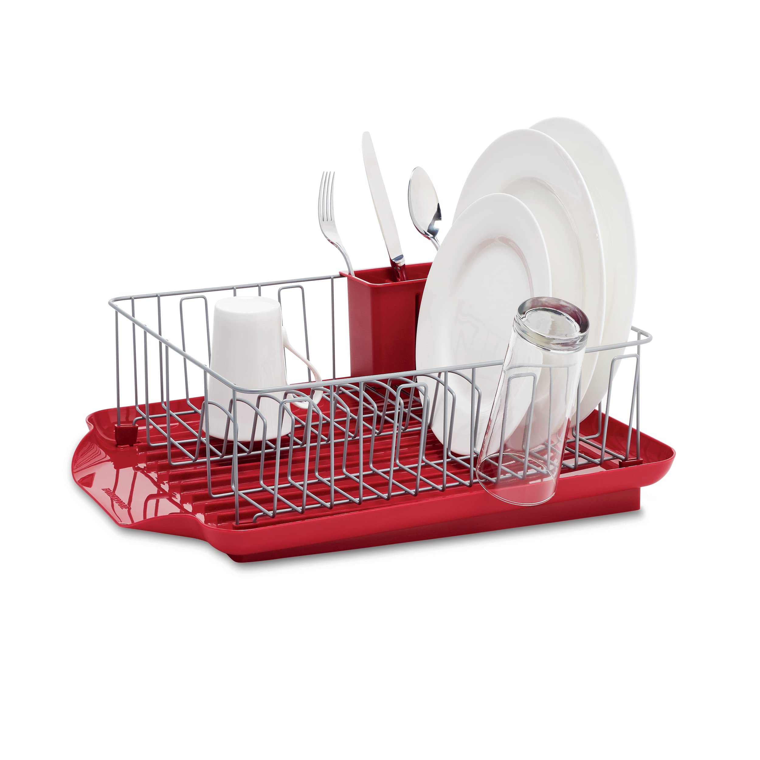 Farberware égouttoir en usage avec vaisselle accélérant séchage quotidien