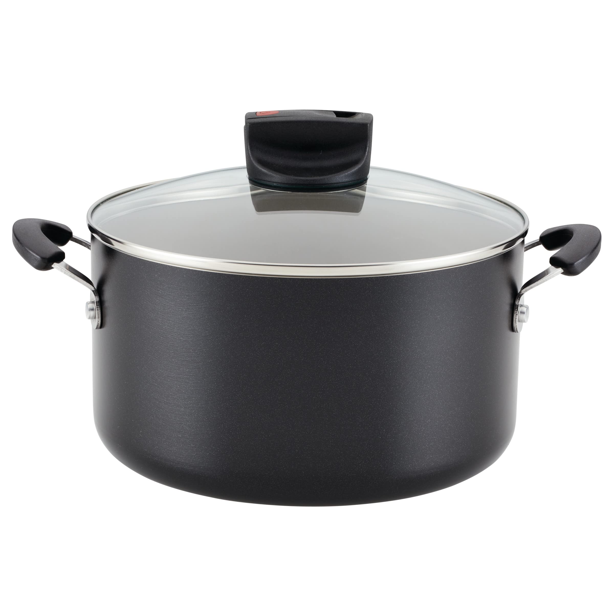 Farberware faitout face avant montrant design robuste et couvercle, idéal pour mijoter