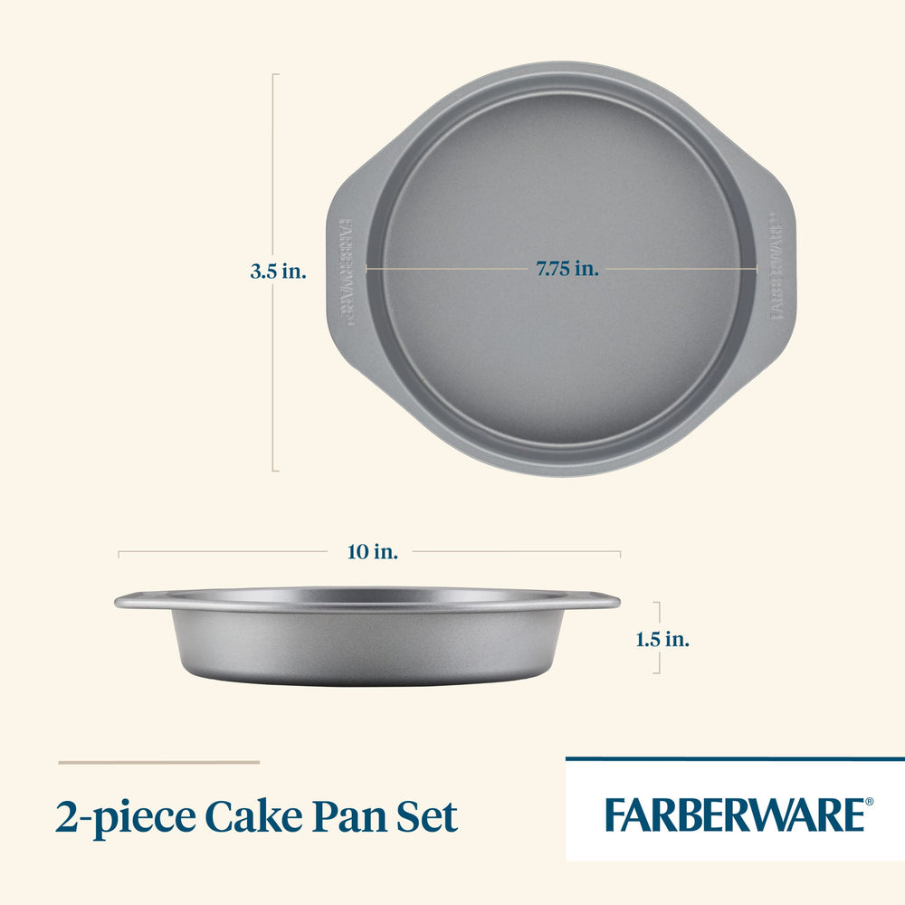 Farberware profil montrant épaisseur d'acier pour durabilité et chaleur uniforme