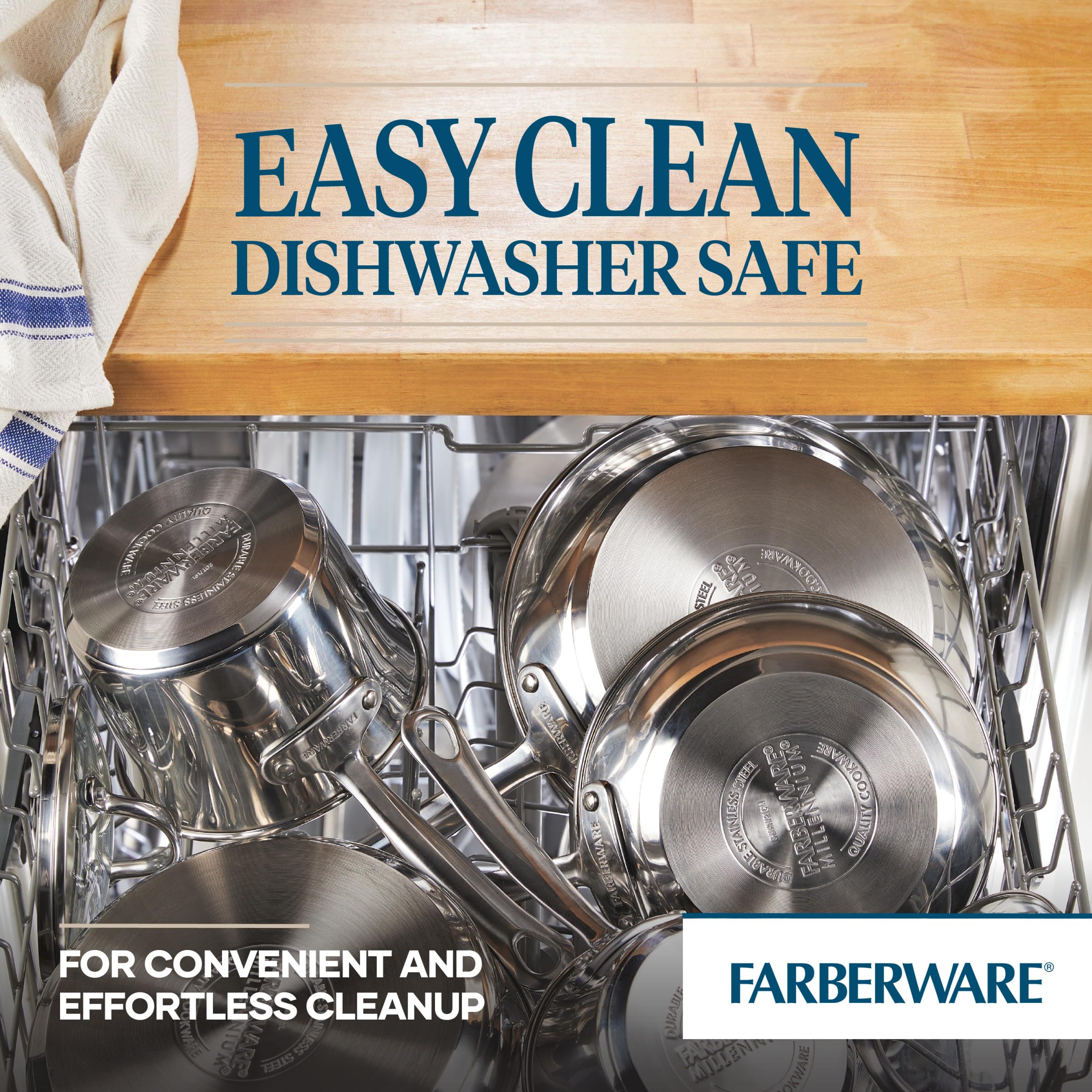 Farberware fond encapsulé en aluminium garantissant chaleur homogène