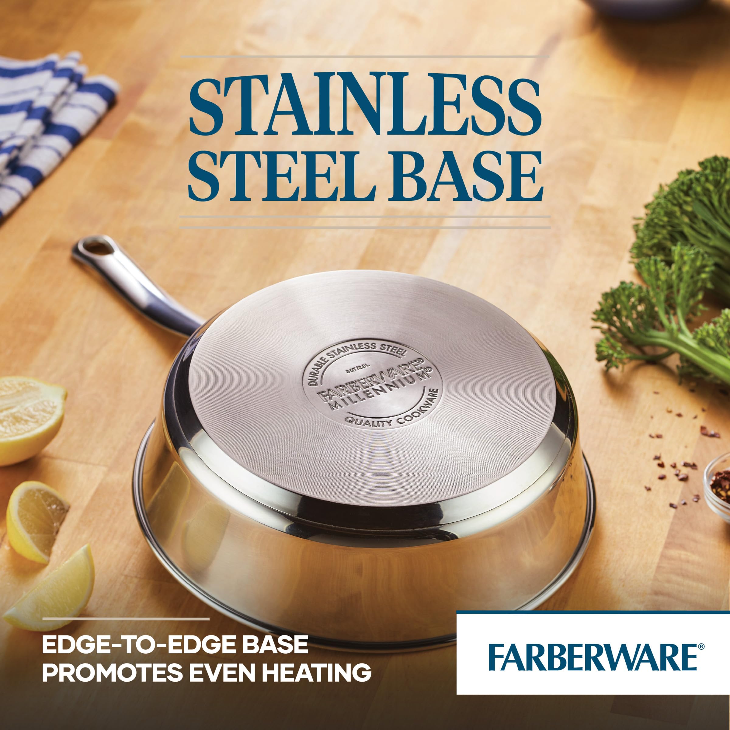 Farberware sauteuse en action idéale pour saisir et mijoter efficacement
