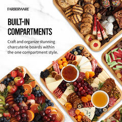 Farberware poignées encastrées facilitant le transport stable du plateau