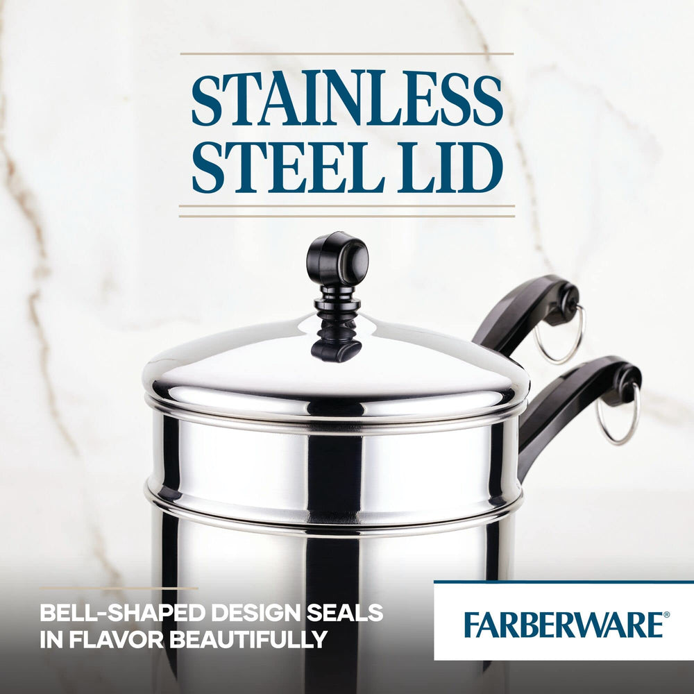 Farberware bain‑marie en action fondant chocolat sans brûler