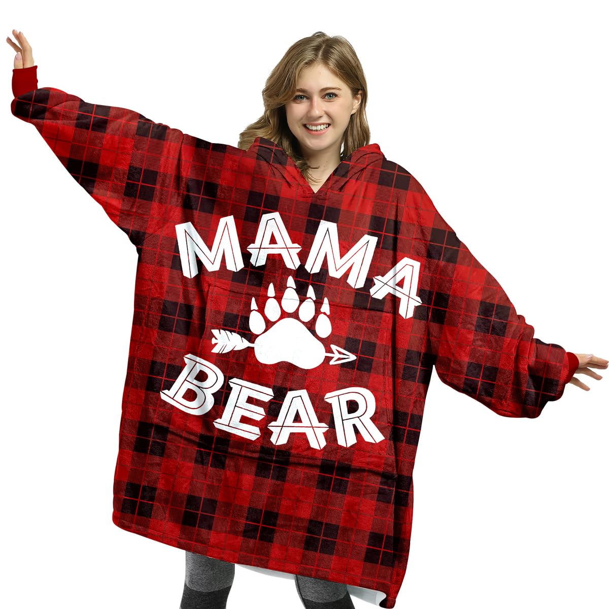 Fastpeace Mama Bear vue avant avec capuche offrant confort et chaleur