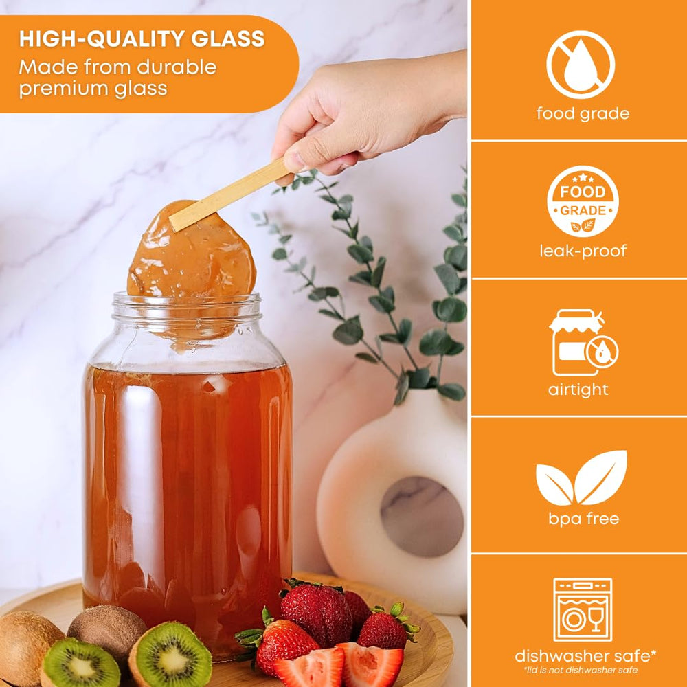 FastRack bocal en fermentation de kombucha, facilite surveillance visuelle