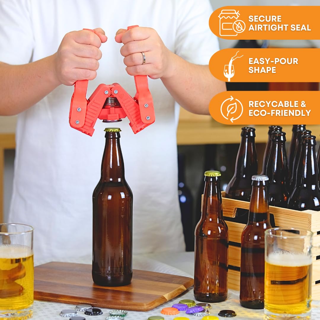 FastRack bouteille avec capsule couronne prête à être sertie