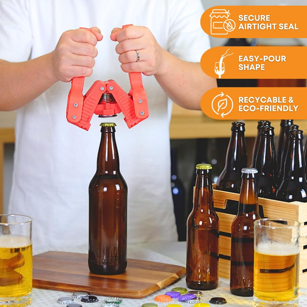 FastRack bouteille avec capsule couronne prête à être sertie
