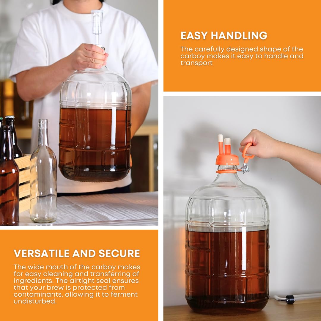 FastRack carboy en usage pour vinification permettant contrôle visuel