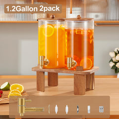 FavorFlavor robinet en acier inoxydable en gros plan pour versement fluide