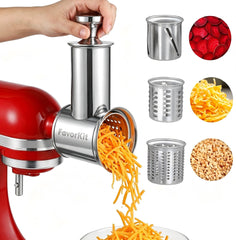 FavorKit face avant de l'accessoire montrant la sortie de râpe pratique