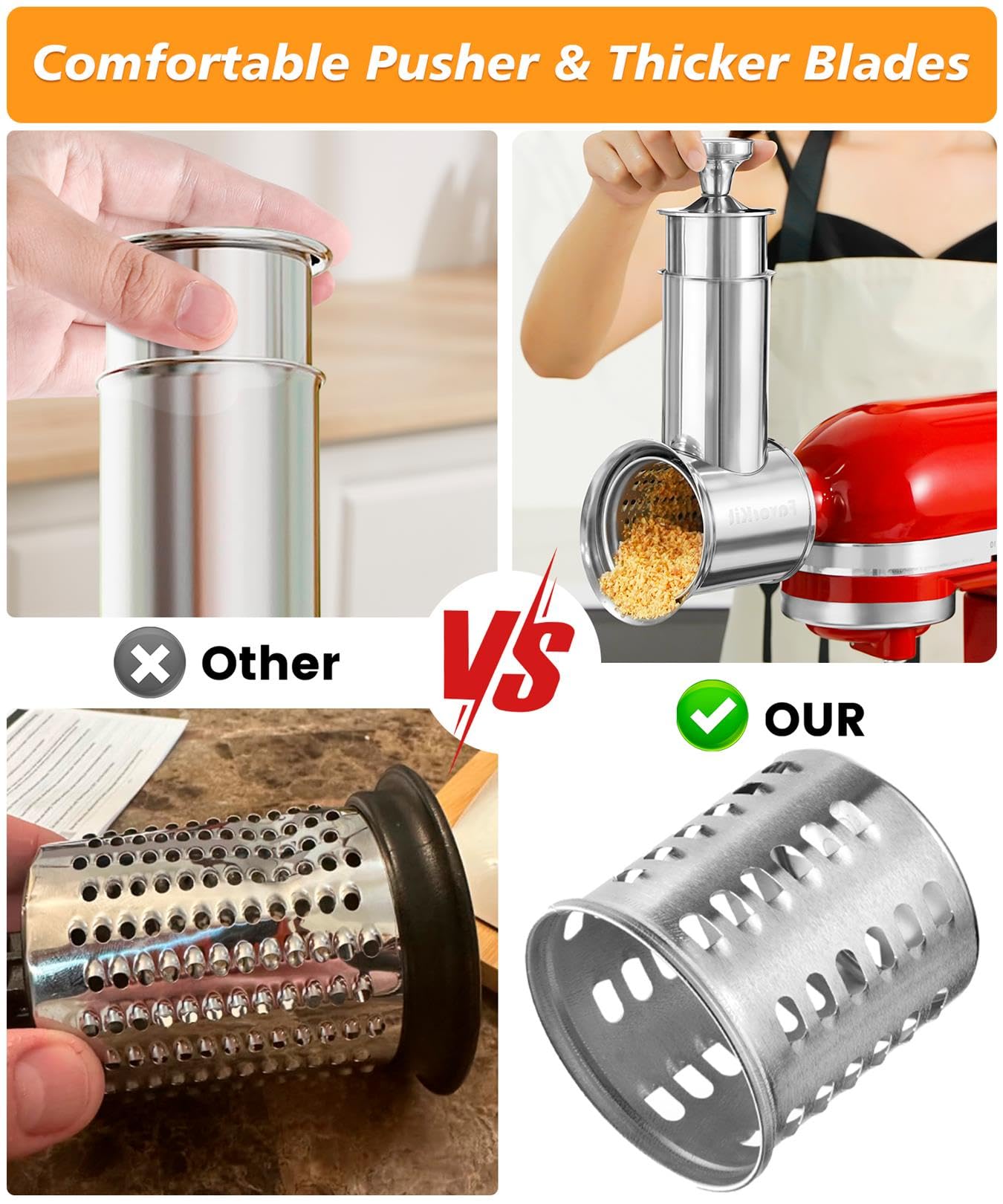FavroKit tube d'alimentation FavorKit taille 60mm pour gros ingrédients
