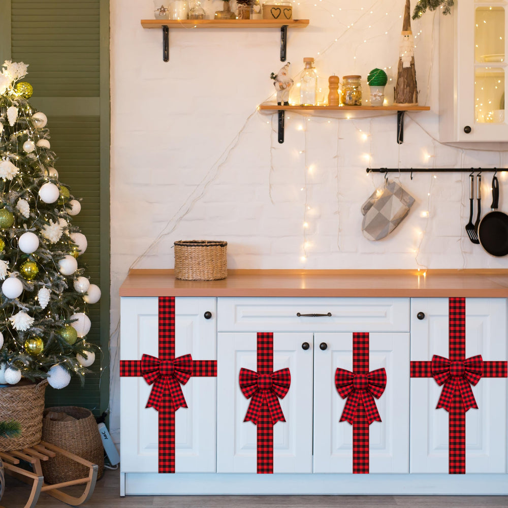Fayoo nœud fixé sur porte d'armoire pour rehausser décor de Noël