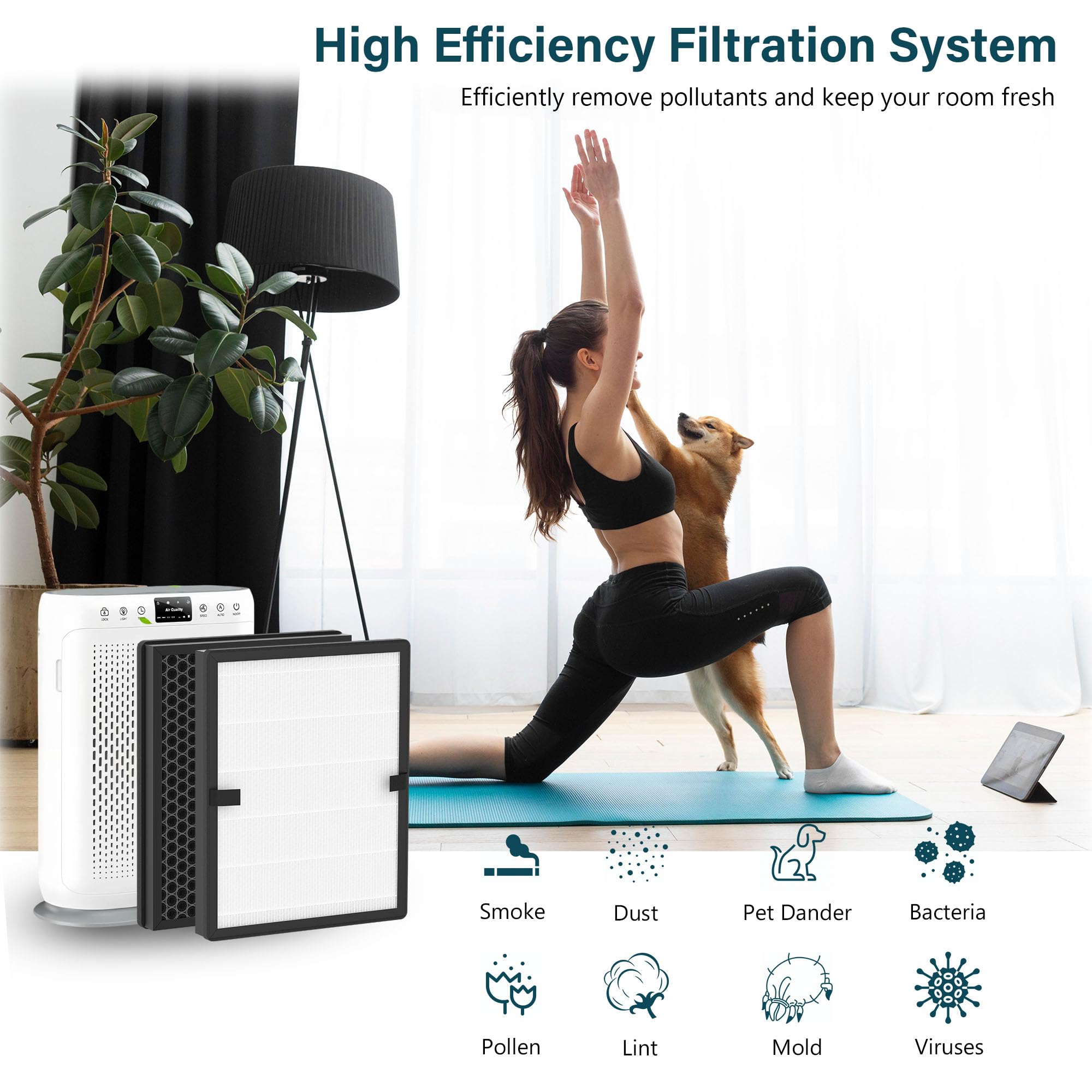 FCFMY filtre installé sur LUNINO E-200 illustrant facilité d'utilisation
