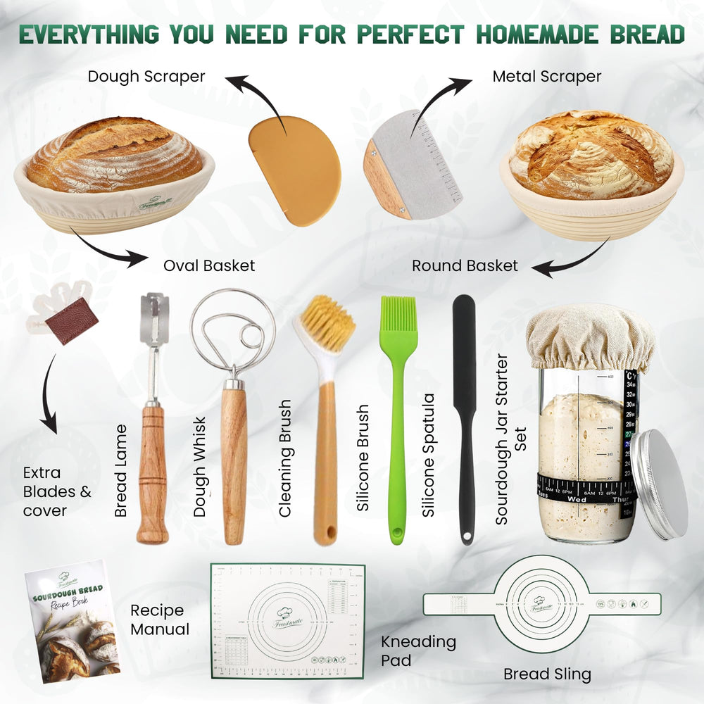 Feastmate grattoir inox avec manche bois pour couper et manipuler pâte aisément