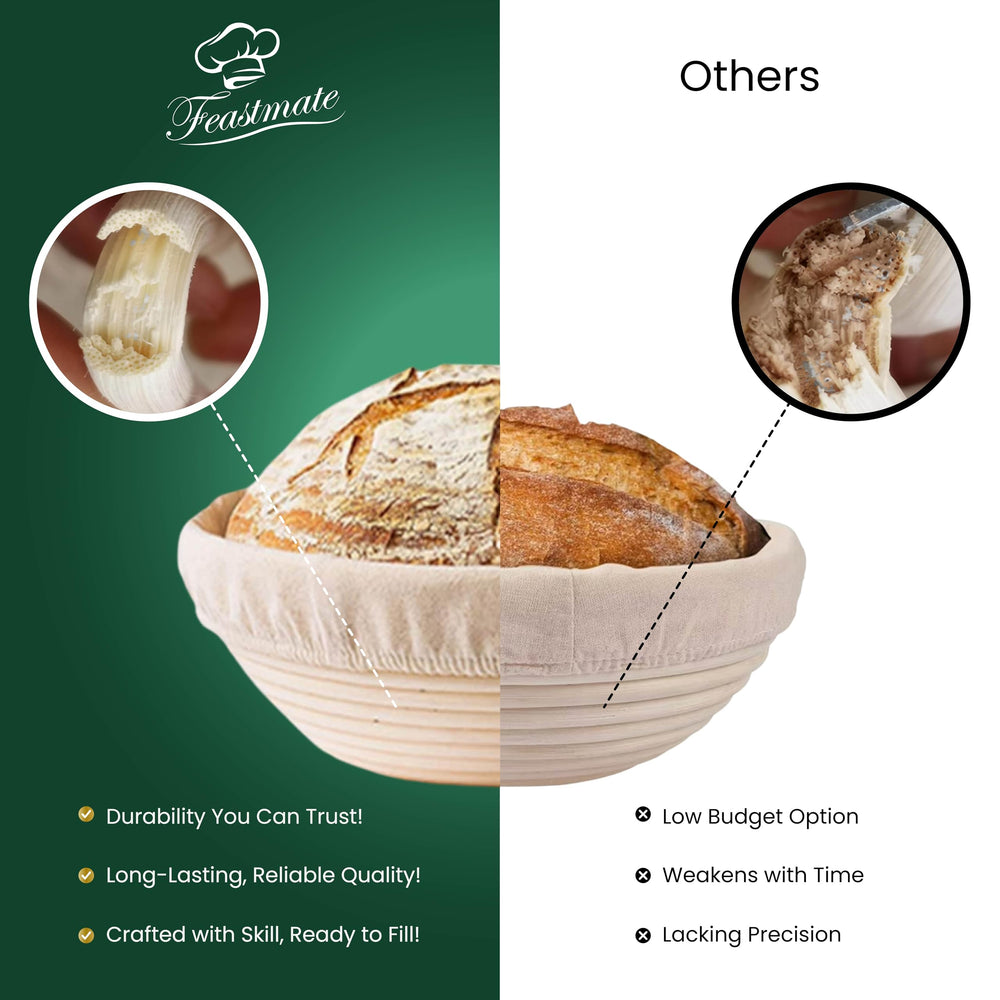 Feastmate scène cuisine montrant résultat final pain maison croustillant